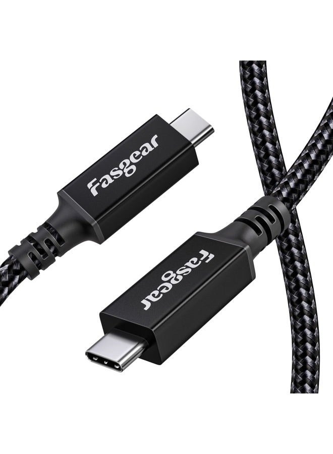 Fasgear USB 4 Cable: Thunderbolt 4 Cable Thunderbolt 3 Cable 100W Charging 40Gbps Data Transfer 8K Video Type C for Mac-book Pro i-Pad Pro Mac Mini M1 External SSD Hub Docking Monitor eGPU (1m) - Image 1