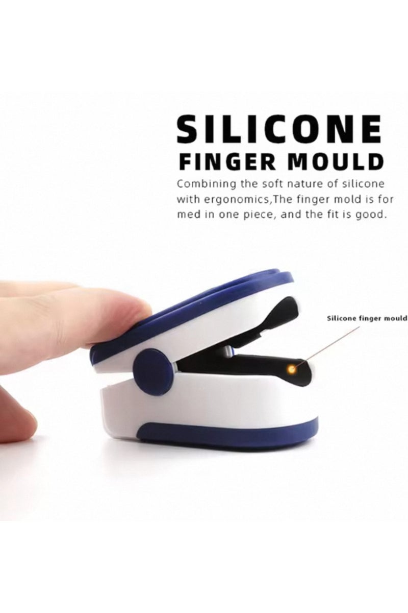 erorex Blue Smart Blood Oxygen Heart Rate Measurement Portable Health Monitor Accessories with LED Digital - Image 5