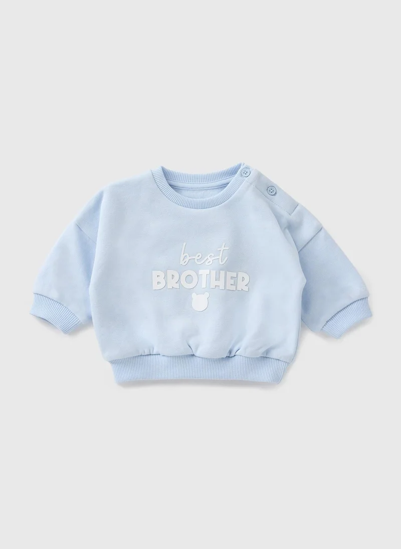 Matalan Baby Blue Best Borther Sweatshirt