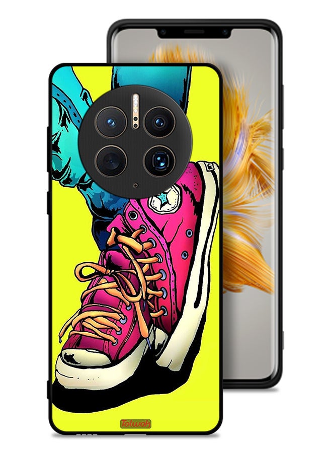 Tolwak Huawei Mate 50 Pro Protective Case Cover Canva Shoes Art  - Image 1