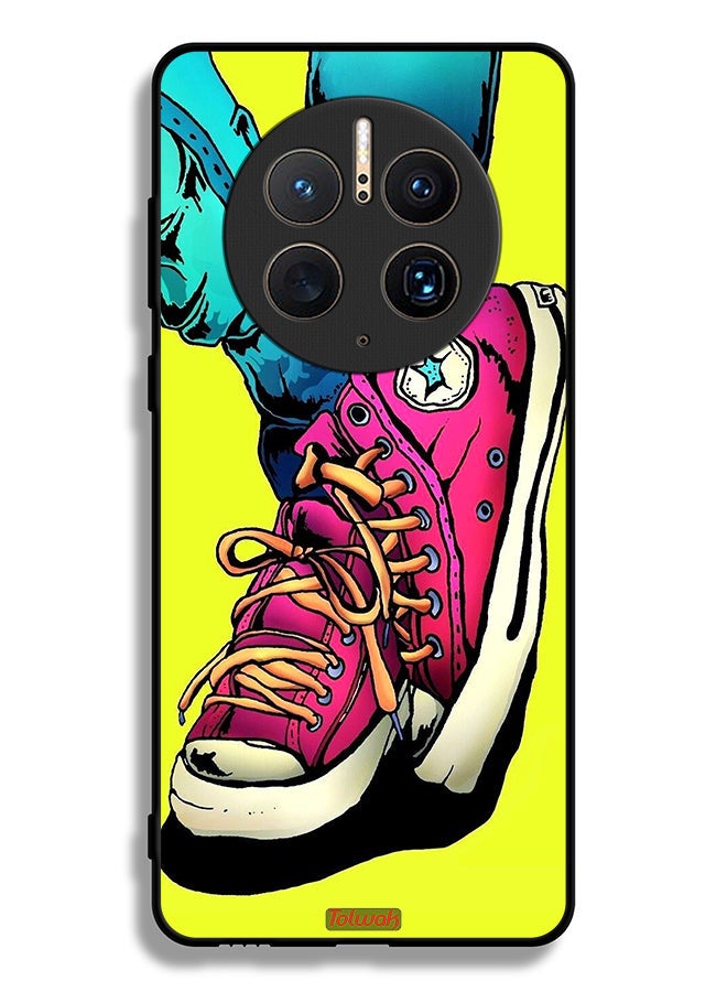 Tolwak Huawei Mate 50 Pro Protective Case Cover Canva Shoes Art  - Image 2