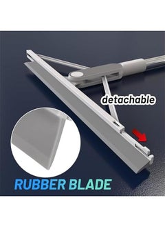 MIXDE ® Floor Squeegee, Rubber Squeegee Broom with Handle Adjustable, for Shower Doors Glass Window Wipers Brush for Glass Doors, Bathroom, Mirrors, Windows Cars and Tile Walls  - Image 5