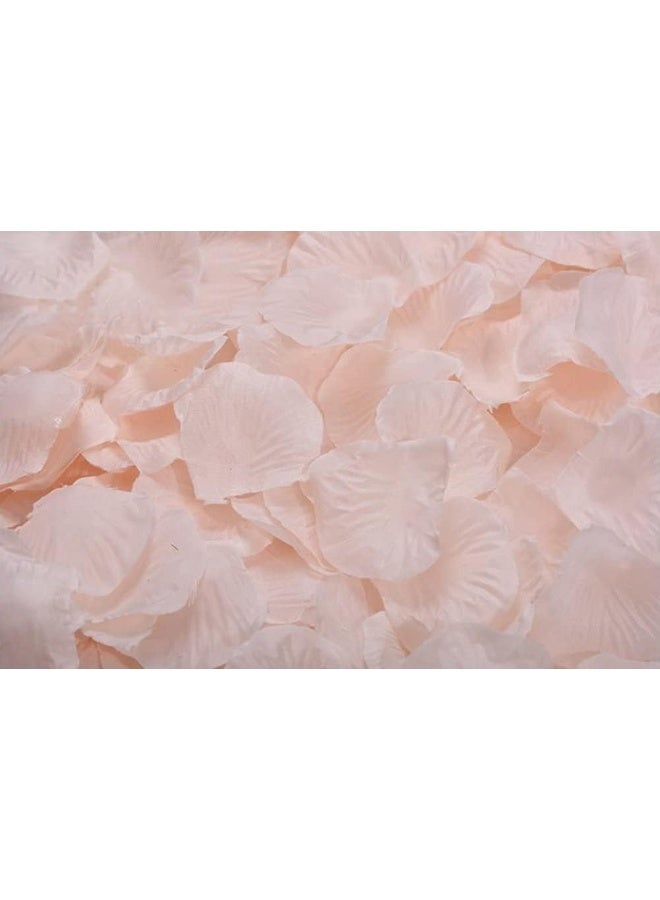 ocharzy 1000pcs Rose Petals Artificial Silk Flower Rose Petals for Wedding Decorations Romantic Night Valentines Day Parties Events Champagne Like Pink - Image 3