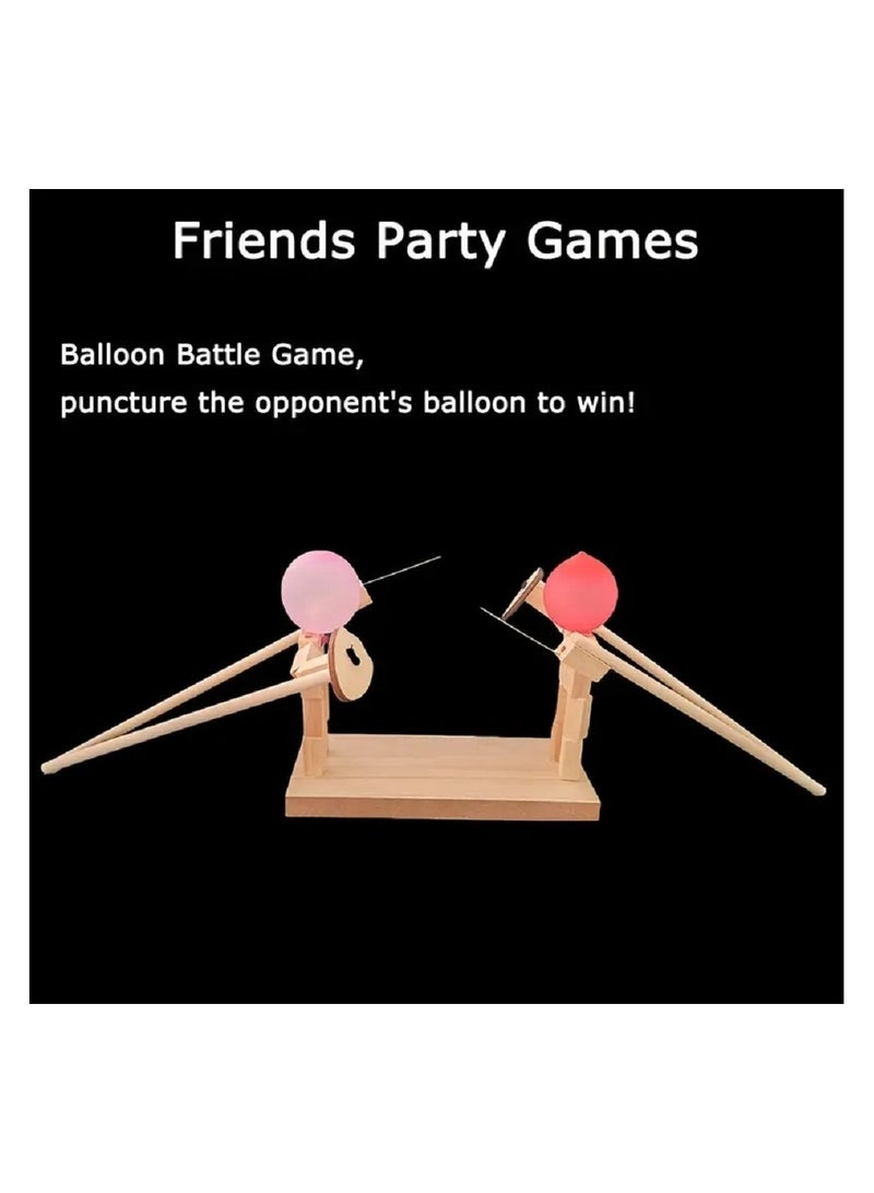 لعبة فرقعة البالونات بدمى السياج الخشبي اليدوية - Image 2
