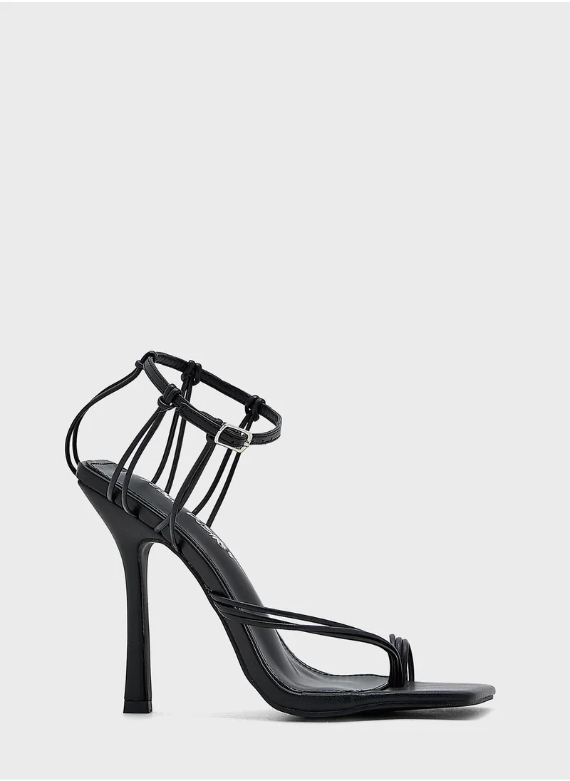 PUBLIC DESIRE Multi Strap High Heel Sandals