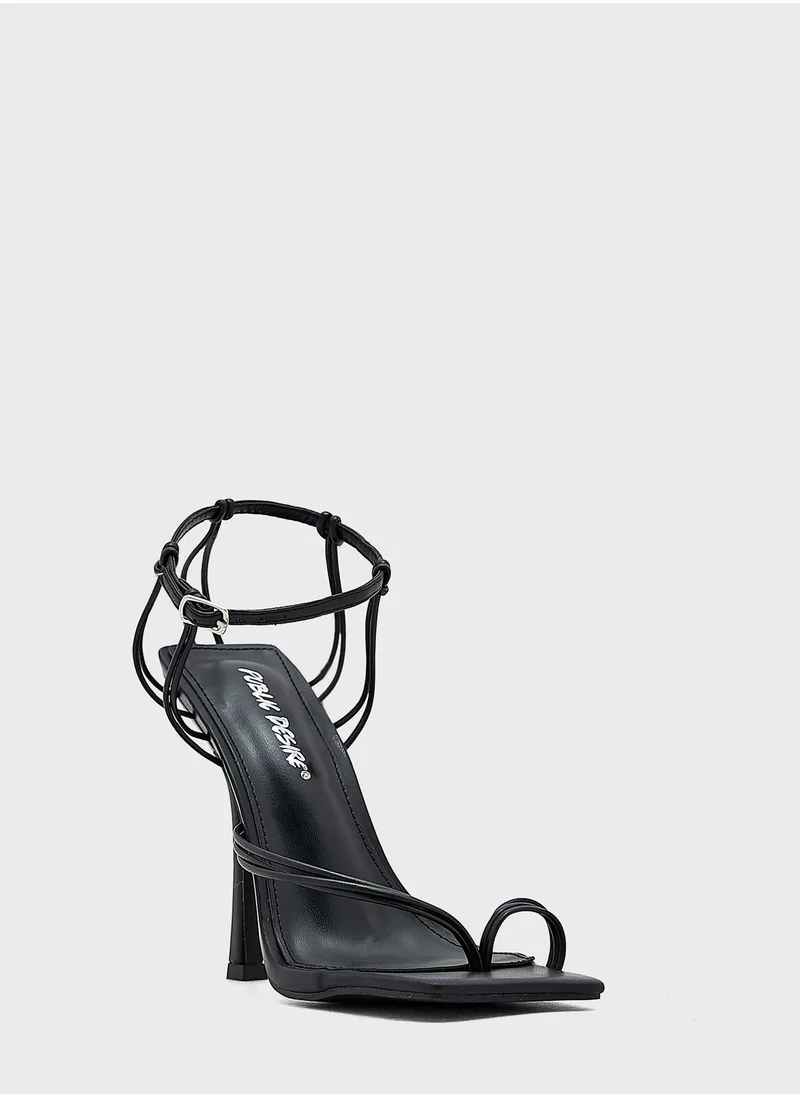 PUBLIC DESIRE Multi Strap High Heel Sandals