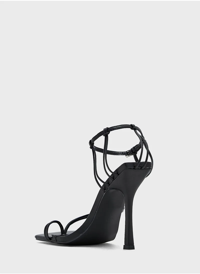 PUBLIC DESIRE Multi Strap High Heel Sandals