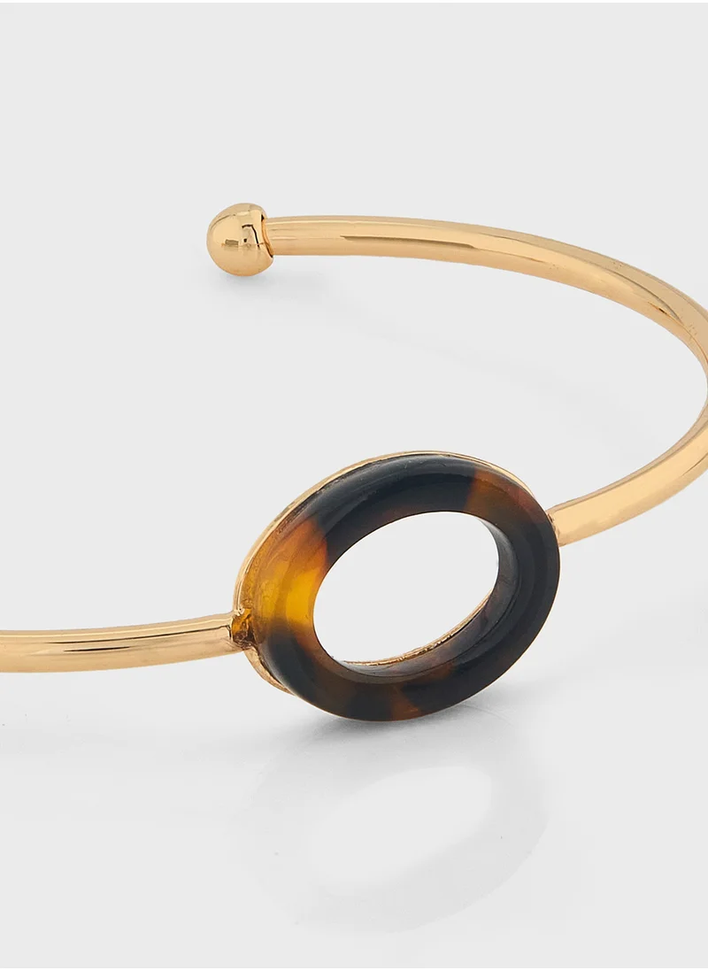 ELLA Oval Design Cuff Bangle