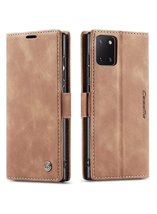 Matte Retro PU Leather Wallet Flip Case for Samsung Galaxy Note 10 Lite\/A81 - Brown - pzsku/Z32A2A652FD32F8975EC6Z/45/_/1714628494/48b41842-7e34-4330-82a8-51db43139581