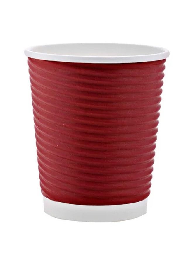 JAWAD - 25 Cup Ripple Paper Red 7 Oz - Image 1