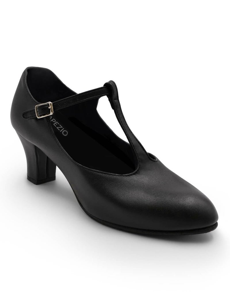 Capezio Jr. Footlight T-Strap Black Dance Shoe - 9.5 M US - Image 2