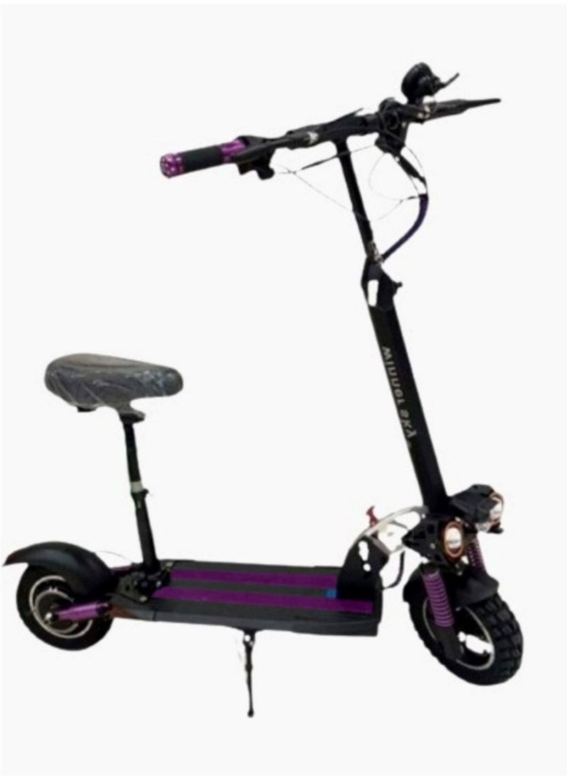 Winner Sky Electric Scooter E10 3 Lights Upgraded Version Speed 55Km Battery 48w 13Ah Motor 1200W Extra Smooth Purple  - Image 1