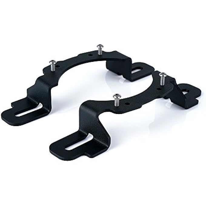 Xprite 4 Inch Led Fog Light Mounting Bracket Adapter Compatible With 20132018 Jeep Wrangler Hard Rock Rubicon X 10Th Anniversary Editions - Image 1