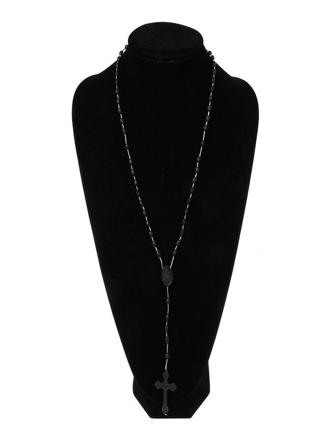 قلادة مسبحة أنغوانغ، خرز مسبحة بلاستيكي مضيء، قلادة صلاة كاثوليكية، مجوهرات دينية بيضاء - Image 5