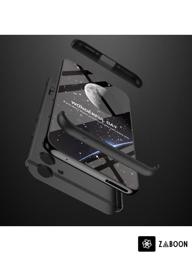 Zaboon غطاء حماية لجهاز سامسونج جالاكسي A54 5G GKK بتصميم ثلاثي الطبقات تغطية كاملة مع حامل - Image 4