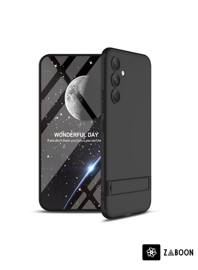 Zaboon غطاء حماية لجهاز سامسونج جالاكسي A54 5G GKK بتصميم ثلاثي الطبقات تغطية كاملة مع حامل - Image 1