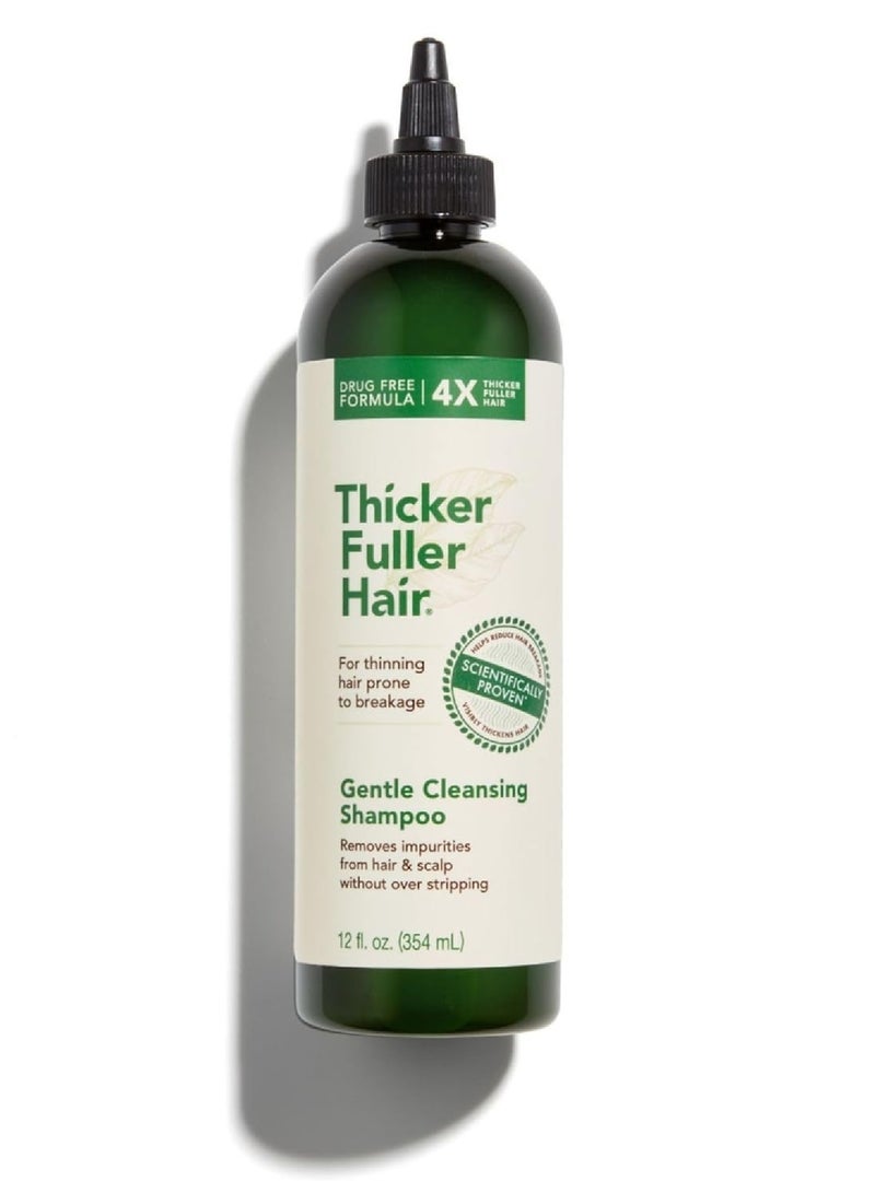Thicker Fuller Hair Gentle Cleansing Shampoo – Advanced Thickening Solution for Thinning Hair – Infused with Mongongo Oil & Green Coffee – Sulfate-Free, Paraben-Free – 354ml - Image 1