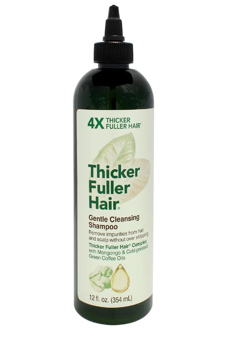 Thicker Fuller Hair Gentle Cleansing Shampoo – Advanced Thickening Solution for Thinning Hair – Infused with Mongongo Oil & Green Coffee – Sulfate-Free, Paraben-Free – 354ml - Image 2