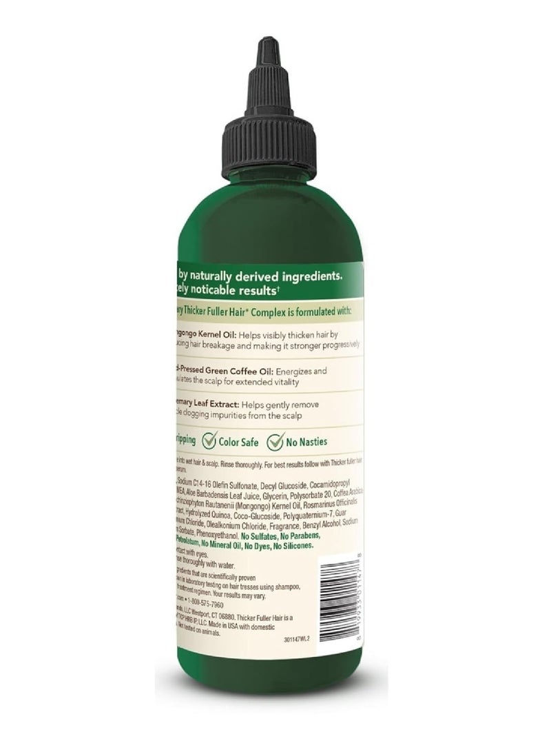 Thicker Fuller Hair Gentle Cleansing Shampoo – Advanced Thickening Solution for Thinning Hair – Infused with Mongongo Oil & Green Coffee – Sulfate-Free, Paraben-Free – 354ml - Image 3