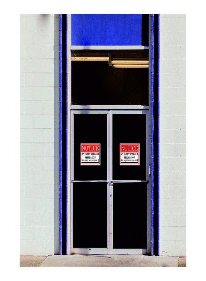 Good Print Zone No Entry Without Permission Sign Board Size 8.5 X 12" Inch Digital Print On (5mm) Thick Sunboard With Waterproof Gloss Lamination Pack Of 2 Pcs - Image 5