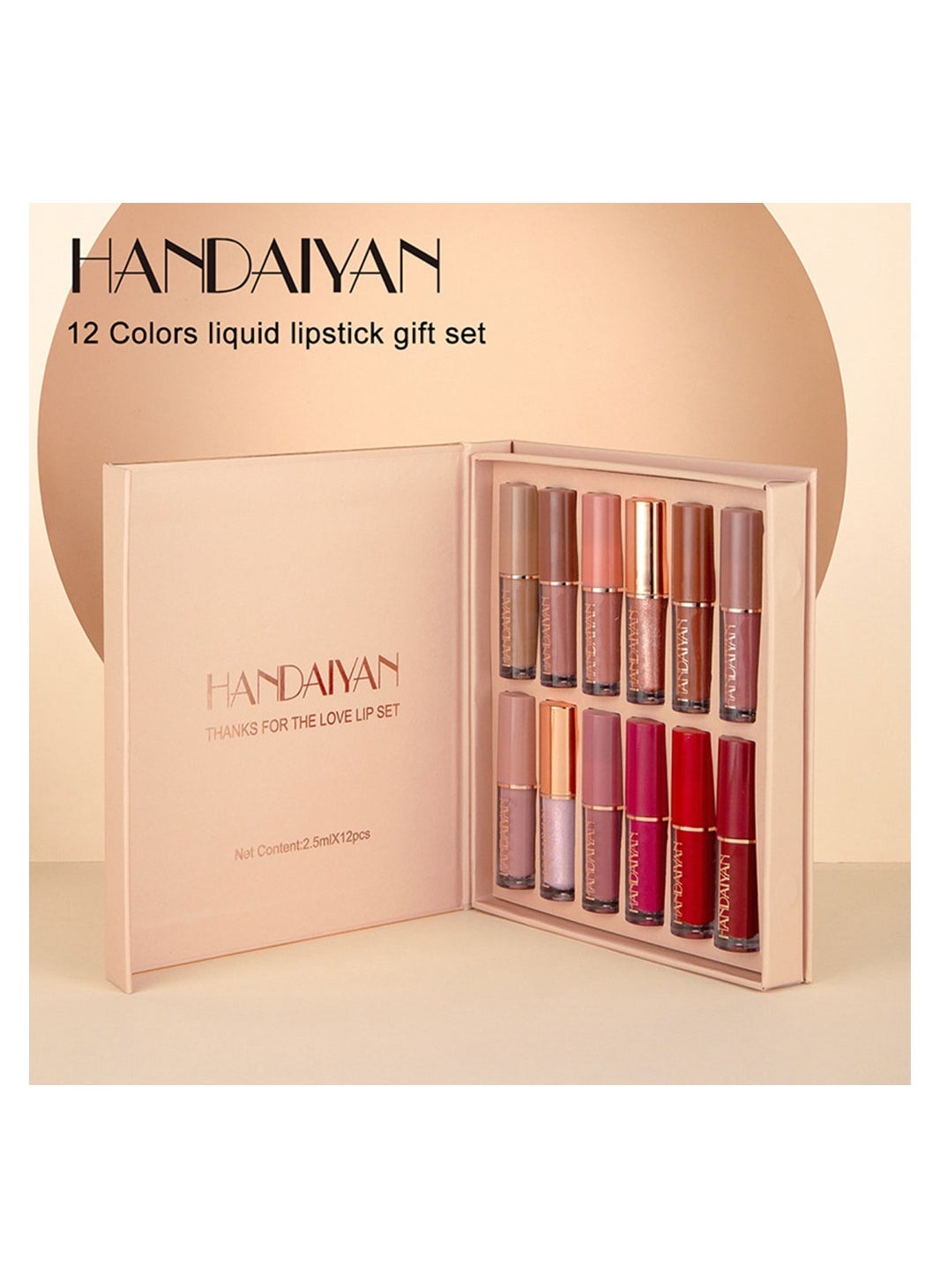 Lipstick Set Matte Liquid 12 Colors Long Lasting Waterproof for Women Highly Pigment Velvety Nude Super Stay Soft Hydrating & Lightweight Professional Moisturizing Makeup Lips Gift