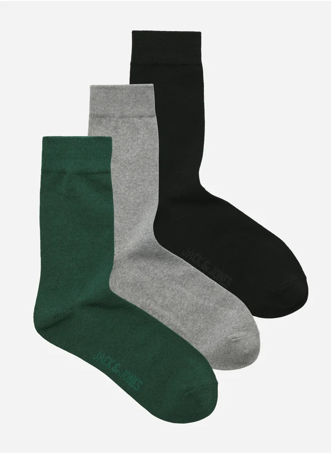 جاك اند جونز Set of 3 - Crew Socks