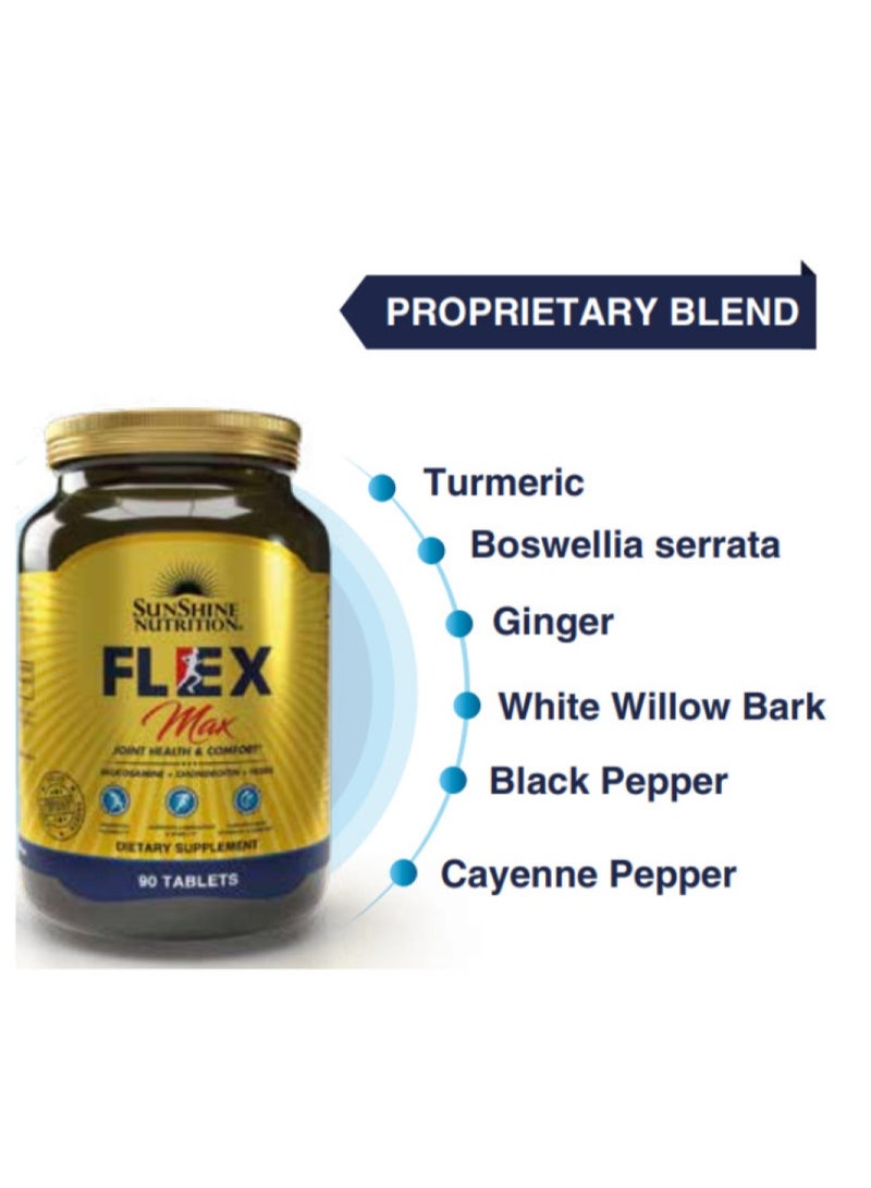 Sunshine Nutrition Flex Max 90 Tablets - Image 2
