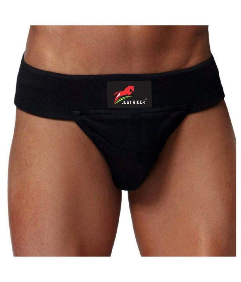 Just Rider Cotton Supporter Jockstrap with Cup Pocket Athletic Fit Brief for Gym and Fitness (Pack of 2) (2, Medium) - Image 4