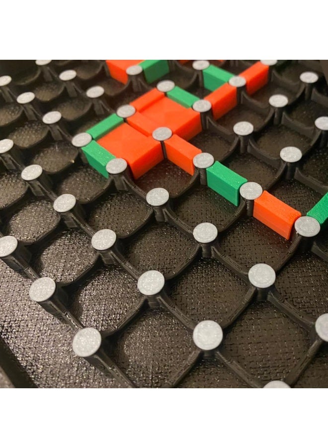 أخوة ثلاثي الأبعاد لعبة الطاولة النقاط والصناديق، تربيعية. ليالي الألعاب العائلية، أدوات تعليمية لتنمية التفكير الاستراتيجي والوعي المكاني، اللقاءات الاجتماعية، والحفلات. - Image 5