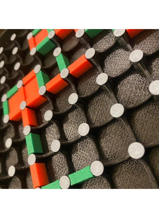 أخوة ثلاثي الأبعاد لعبة الطاولة النقاط والصناديق، تربيعية. ليالي الألعاب العائلية، أدوات تعليمية لتنمية التفكير الاستراتيجي والوعي المكاني، اللقاءات الاجتماعية، والحفلات. - Image 4