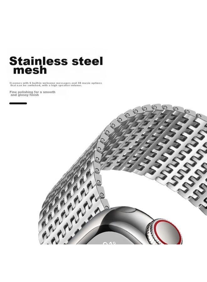 Bing Hong Binghong متوافق مع ساعة أبل Apple Watch Band، Apple iwatch Ultra2/s10 Band، S9/s8/se2/7 Milanese Magnetic Metal - Black، 44/45/46/49mm - Image 3