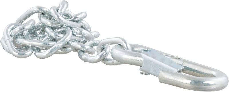 Curt 80312 27-Inch Trailer Safety Chain with 3/8-In Snap Hook, 2,000 lbs Break Strength - Image 1