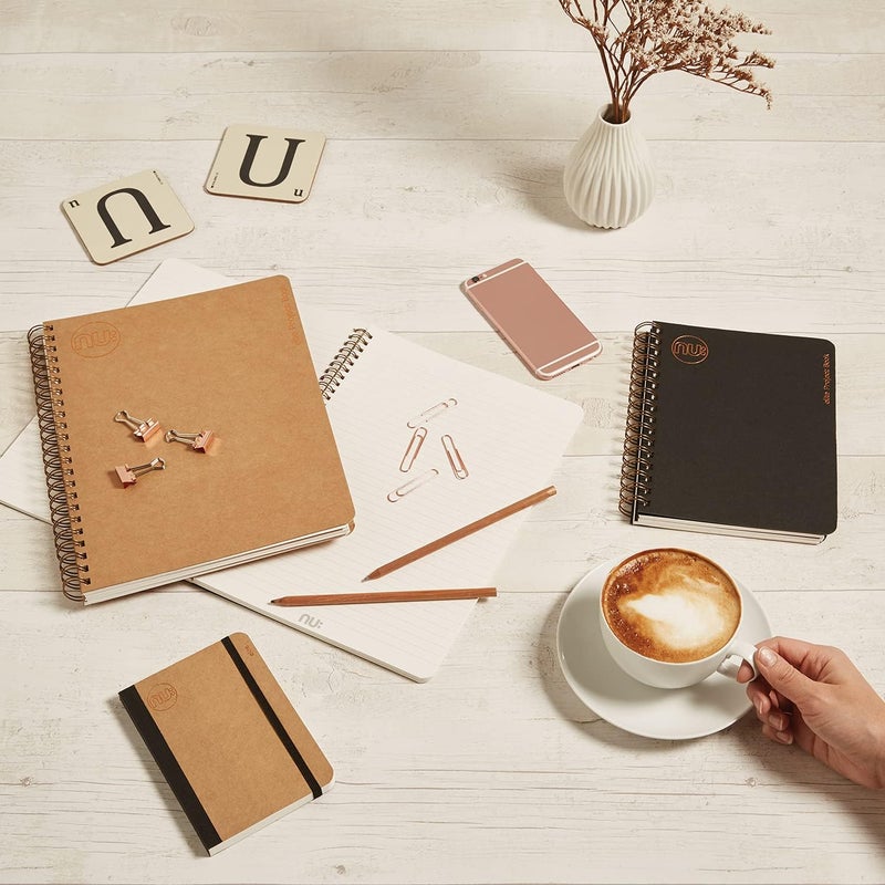 nu Notebooks - Kraft Range - Manilla Stitched Spine A6 Notebook - Stationery Notebooks - Professional Notepad - 120 Pages - Image 4