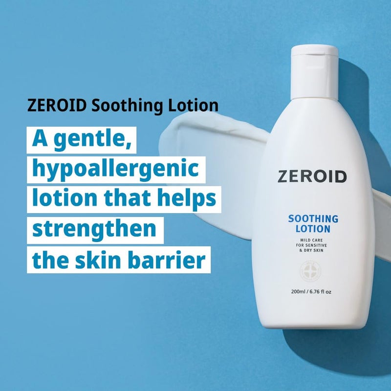 ZEROID | Soothing Lotion | Moisturizer for Sensitive Skin | Skin Barrier Repair | Face & Body Lotion for Soothing & Calming | Lotion for Extremely Dry Skin | Korean Skin Care | 6.76 fl oz (200ml) - Image 2