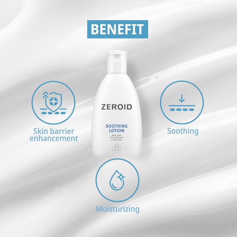 ZEROID | Soothing Lotion | Moisturizer for Sensitive Skin | Skin Barrier Repair | Face & Body Lotion for Soothing & Calming | Lotion for Extremely Dry Skin | Korean Skin Care | 6.76 fl oz (200ml) - Image 3