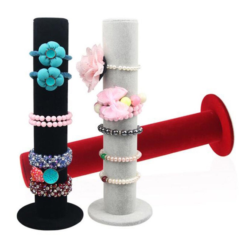 Bracelet Display Rack Jewelry Display Stand Bracelet Holder Storage Rack Grey - Image 1
