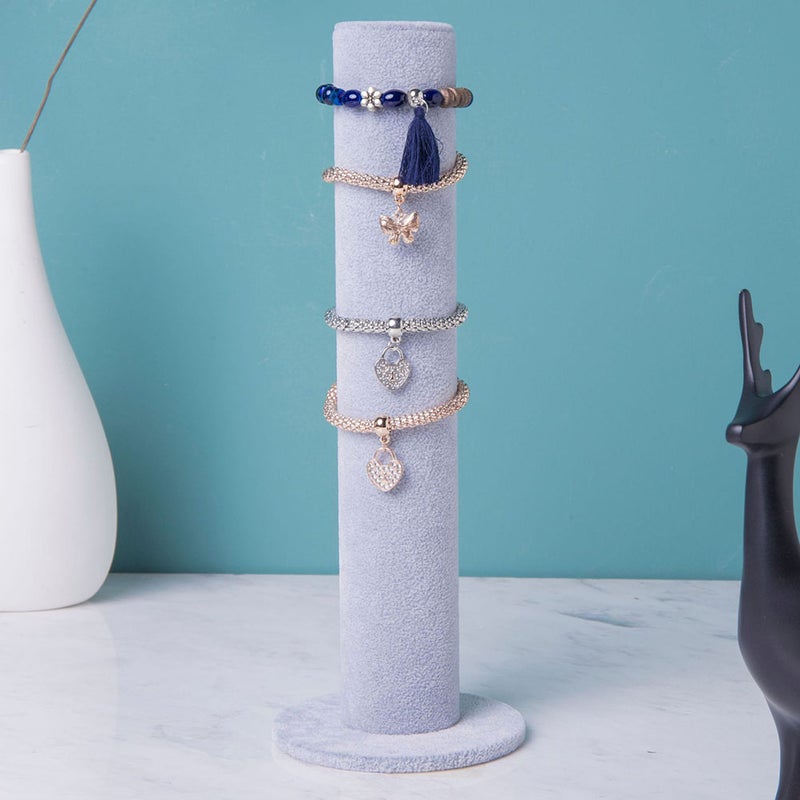 Bracelet Display Rack Jewelry Display Stand Bracelet Holder Storage Rack Grey - Image 4