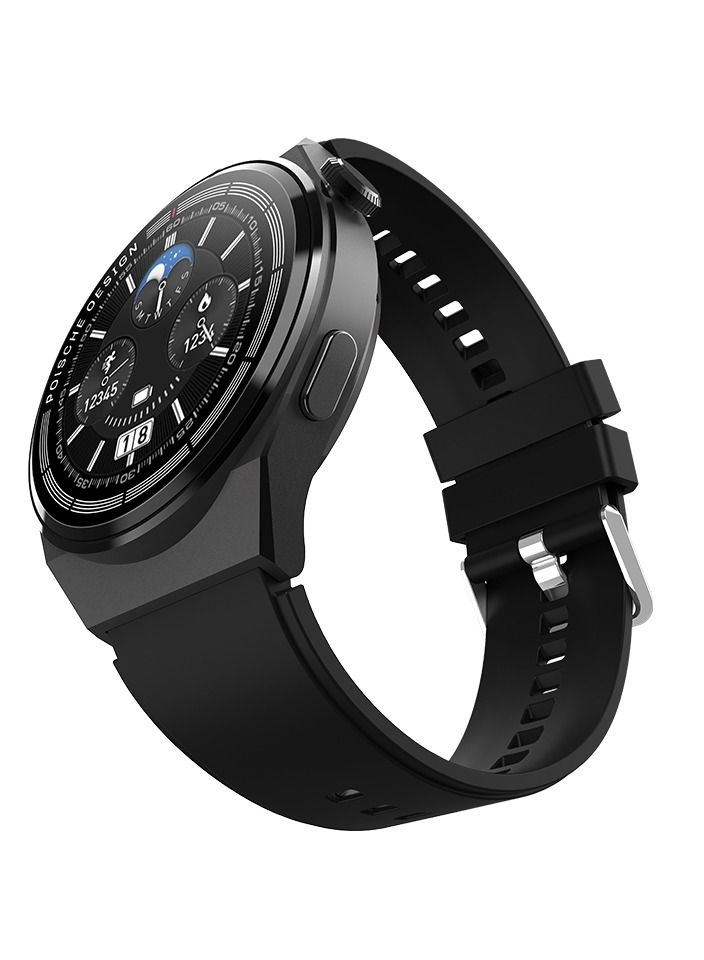 GT 3 Max On Wrist Fashion Smart Watch Men 2023 NFC Music Playback Smartwatch Leather 1.45 Inch Big Screen Heart Rate Tracker - Image 1