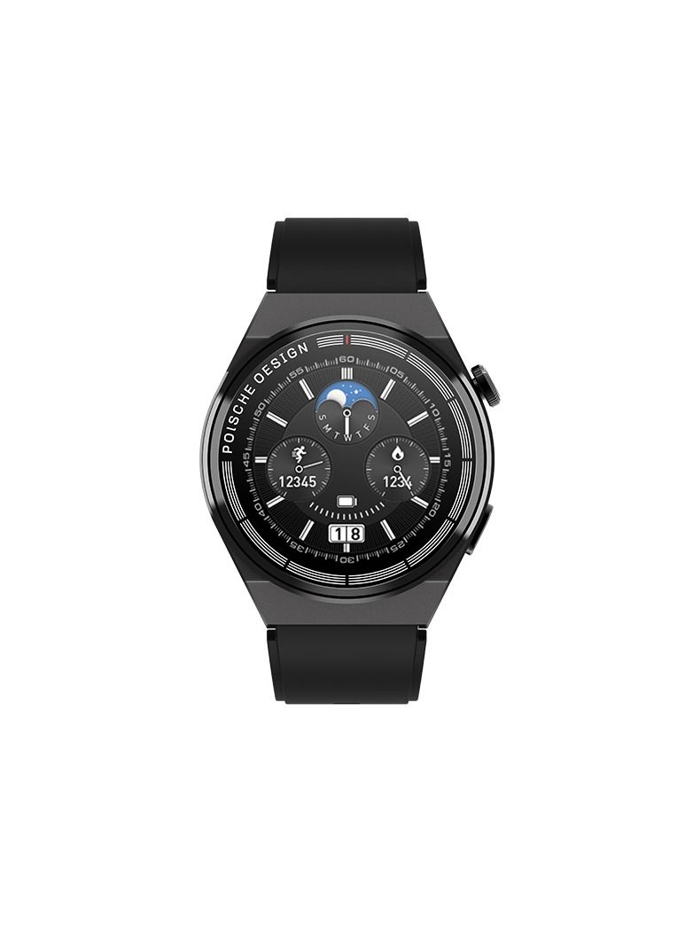 GT 3 Max On Wrist Fashion Smart Watch Men 2023 NFC Music Playback Smartwatch Leather 1.45 Inch Big Screen Heart Rate Tracker - Image 2