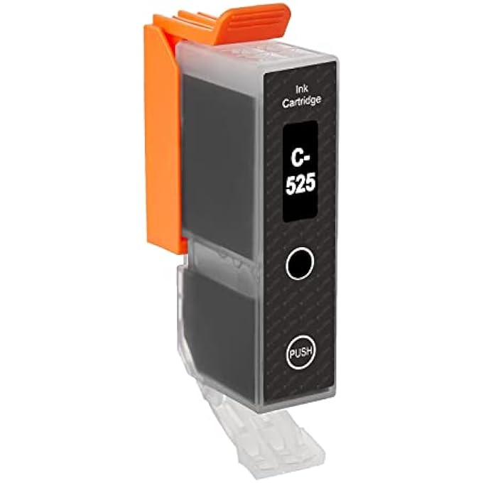 C-525BK COMPATIBLE BLACK INK CARTRIDGE TO REPALCE CANON PGI-525BK FOR USE WITH CANON PIXMA PRINTERS (PACK OF 1) - Image 1