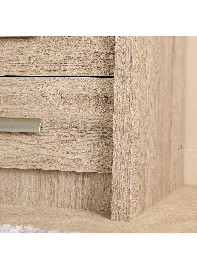 Home Box خزانة ذات 6 أدراج منحنية بالخشب الفاتح - Image 4