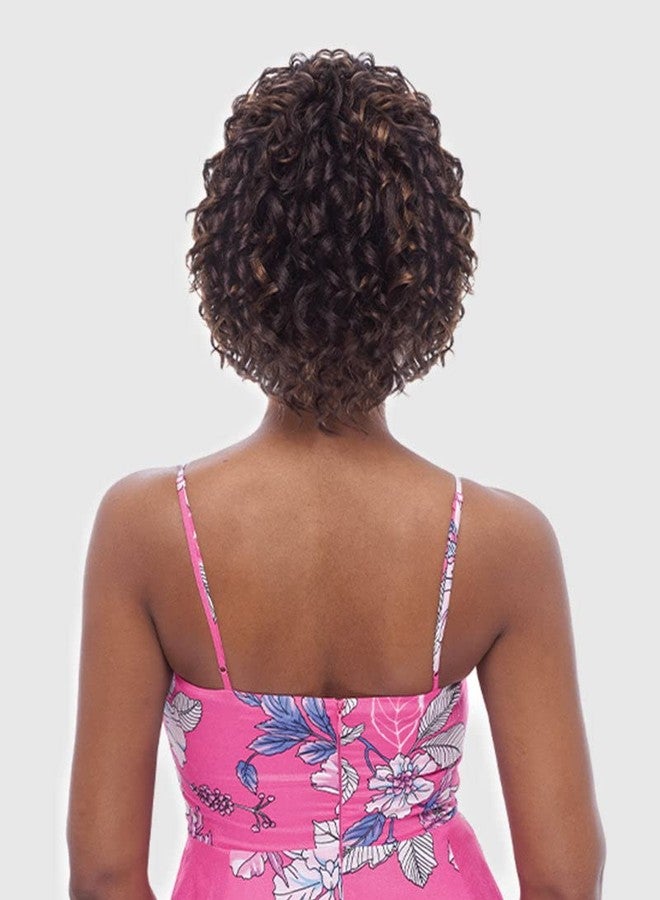 VANESSA Express Curl Medium Short Length Curly Wavy Style Synthetic Drawstring with Bundle Wrap - STB DELOW (1B) - Image 3
