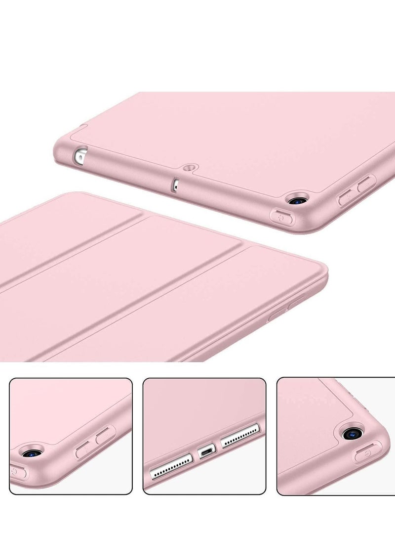 iPad 9th/8th/7th Generation case (2021/2020/2019) iPad 10.2-Inch Case with Pencil Holder [Sleep/Wake] Slim Soft TPU Back Smart Magnetic Stand Protective Cover Cases (Dark Pink) - Image 2