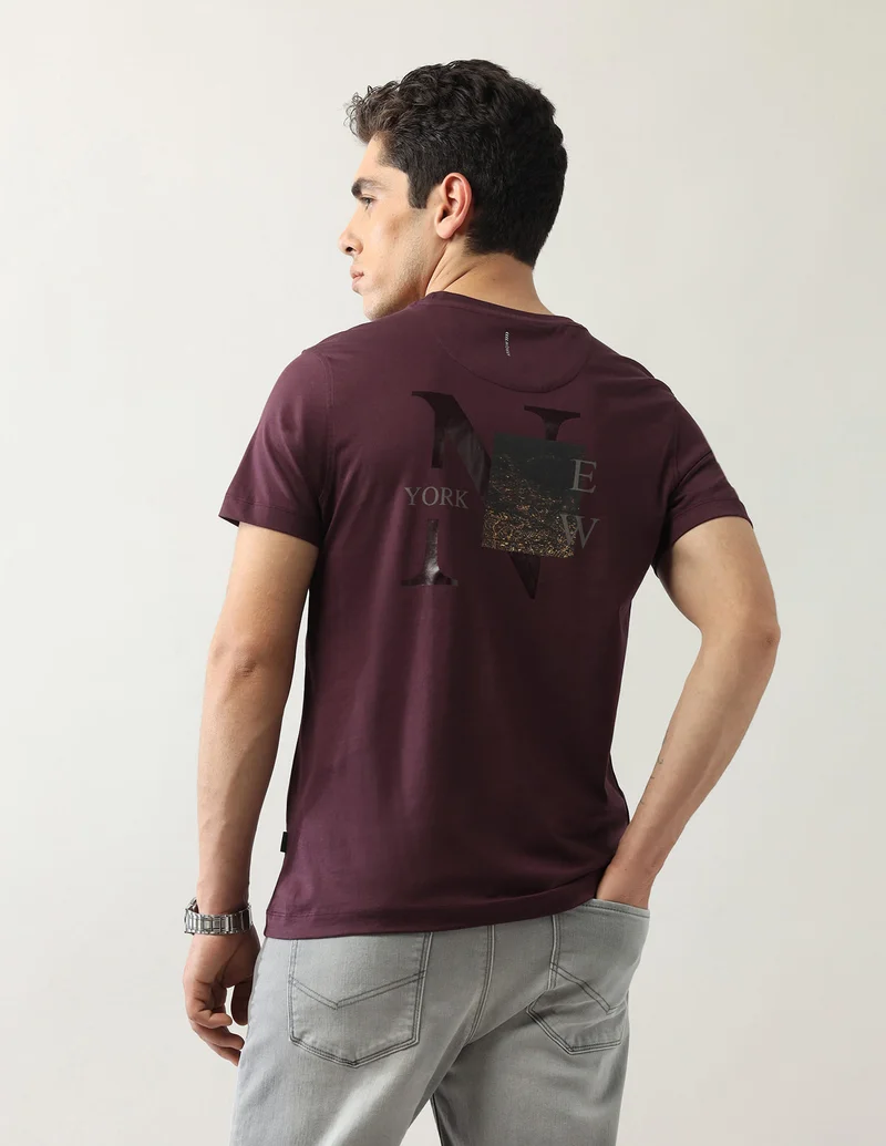 Arrow Graphic Printed Night Is Young T-Shirt