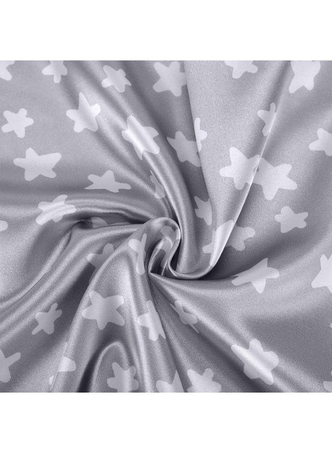 HOMESTAR 2 Pack Toddler Pillow Cases Baby Silk Satin Pillowcases 49 x 36cm Cot Bed Envelope Pillow Cover Kids Soft Travel Pillow Pair Cases for Boys Girls Machine Washable - Image 4