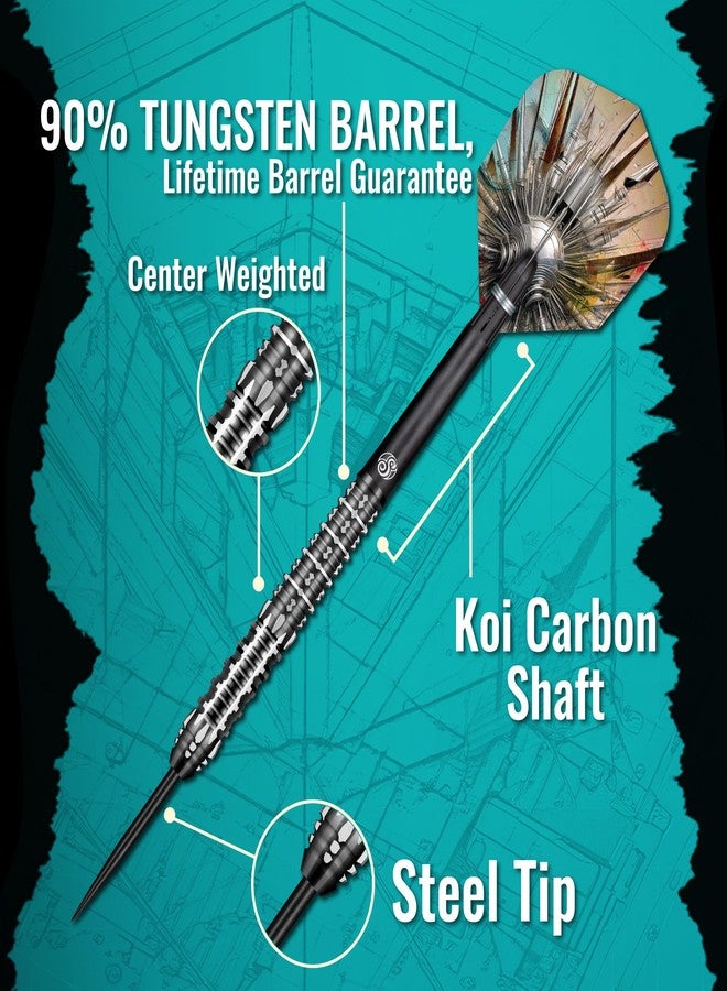 Shot! Gnarly Shredda Soft Tip Darts Set 90% Tungsten Centre Weighted Steel Tip Darts for Bristle Dartboard (30, Grams) - Image 5