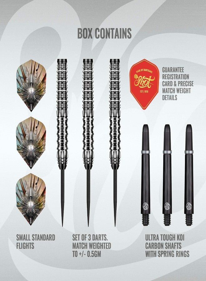 Shot! Gnarly Shredda Soft Tip Darts Set 90% Tungsten Centre Weighted Steel Tip Darts for Bristle Dartboard (30, Grams) - Image 3