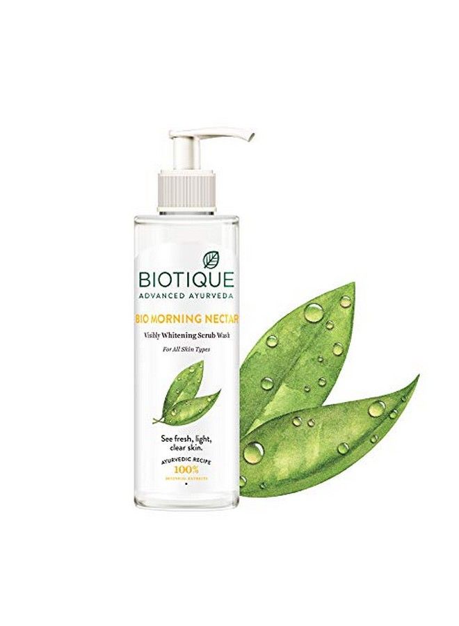 Biotique غسول تقشير وتبييض البشرة من بايو مورنينج نكتار 200 مل - Image 3