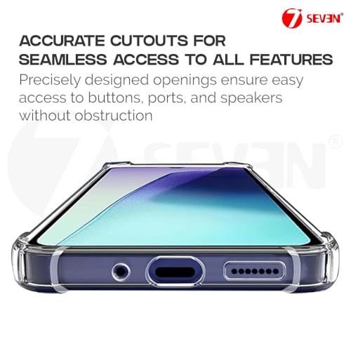 7-Seven 7SEVEN® Back Cover for Redmi A4 5G | 14C 4G Transparent Mobile Back Case Shock Proof Design Camera Edges Protection Crystal Clear Phone Case Silicon Soft TPU and Flexible Bumper Phone Cover - Image 5