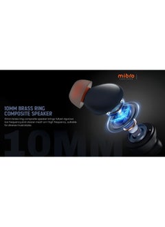Mibro Mibro Earbuds AC1 Hybrid ANC Earbuds IPX4 Water savings 30 Hours Battery Life  Dark Blue Color  - Image 2
